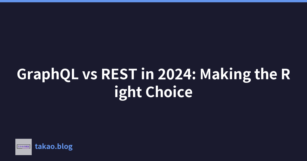 Featured image of post GraphQL vs REST in 2024: Making the Right Choice