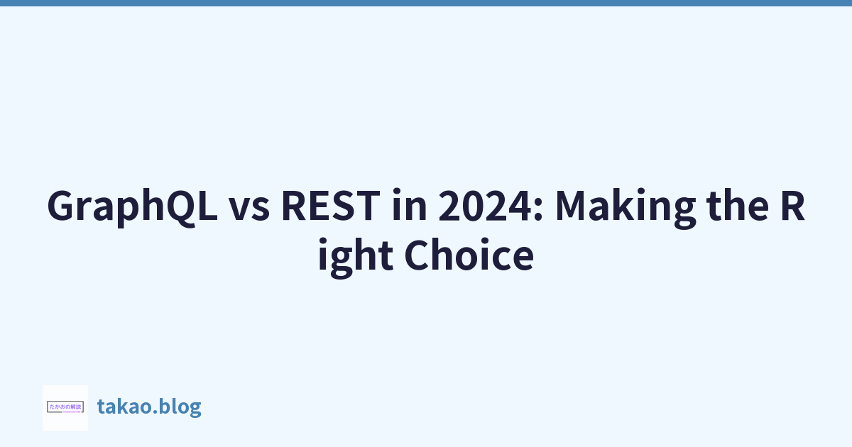 Featured image of post GraphQL vs REST in 2024: Making the Right Choice