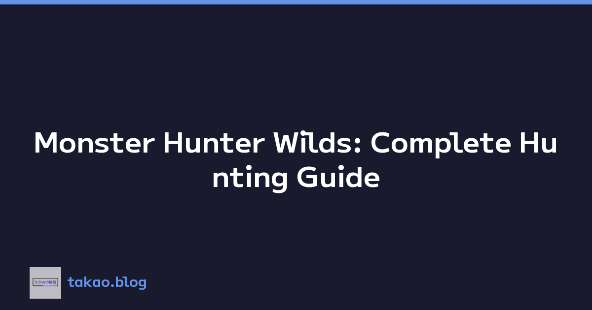 Featured image of post Monster Hunter Wilds: Complete Hunting Guide