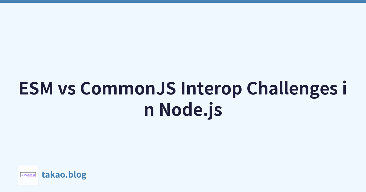 ESM vs CommonJS Interop Challenges in Node.js