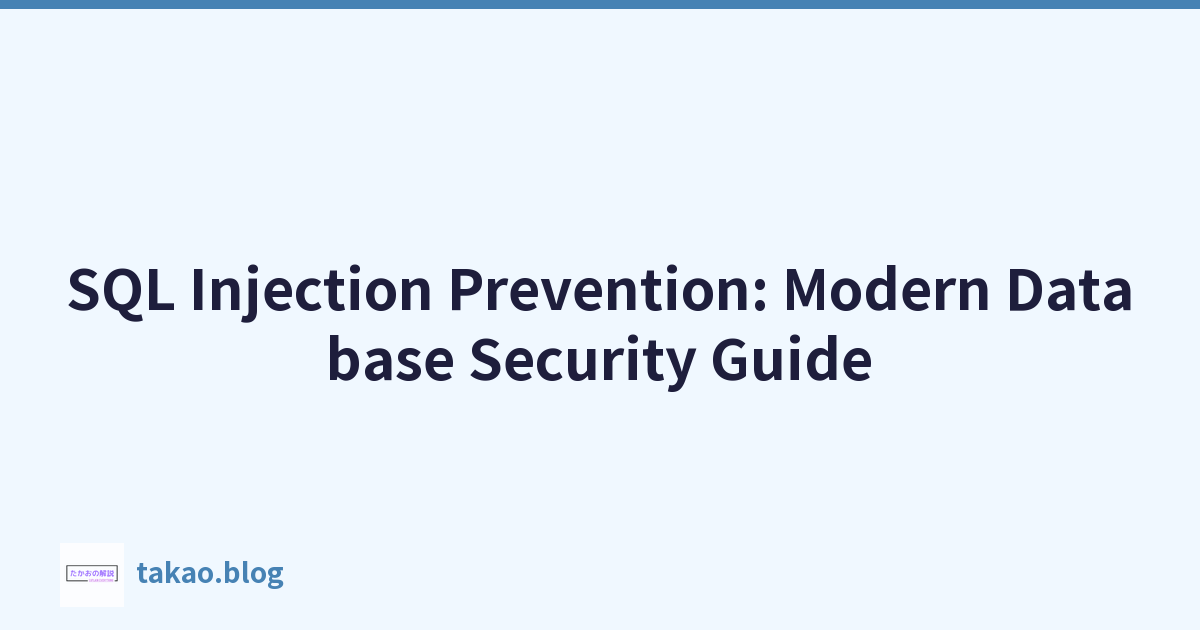 Featured image of post SQL Injection Prevention: Modern Database Security Guide